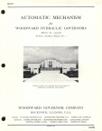  Historical Woodward Governor Company Hydroelectric Governor Manuals.